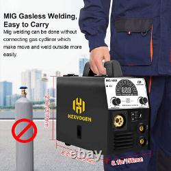 200AMP MIG Welder 110V 220V 4in1 Gas/Gasless TIG MMA Welding Machine LCD Display