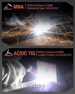 200A AC/DC Aluminum Tig Welder with Pulse Digital Inverter Tig/Stick 110V 220V