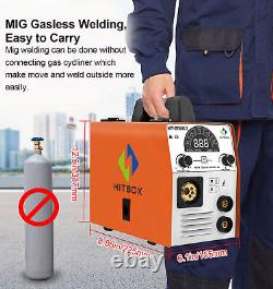 200Amp MIG Welder Gas/Gasless ARC Stick Mig TIG 4 in 1 Welding Machine 110/220V