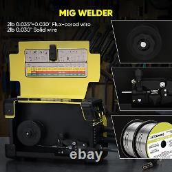 3 IN 1 MIG Welder Inverter 155AMP Gasless 110V 220V MMA TIG MIG Welding Machine