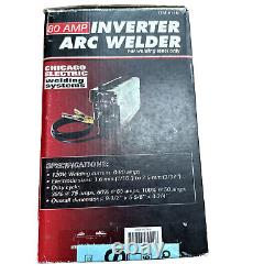 80 Amps Inverter arc welder Chicago Electric Welding Steel Only Model 91110