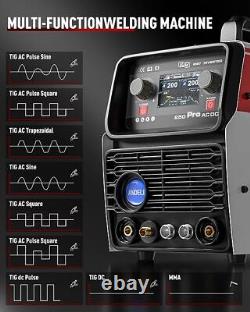 AC/DC TIG-250PRO LCD Cold/Tig/Stick 3 in 1 Multiprocess 200AMP