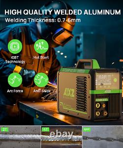 AIXZ Tig Welder Aluminum 200A AC/DC Pulse HF MMA/Stick Tig Welding Machine IGBT