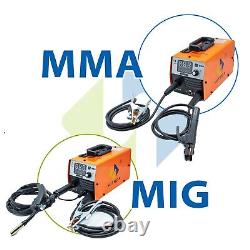 HITBOX Gasless Mig Welder 2in1 110V IGBT MMA DC 200amp Inverter ARC Mig Welder