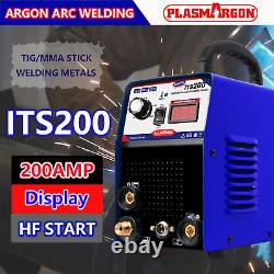 Machine de soudage HF TIG ARC IGBT 200AMP 110/220V TIG Welder Inverter Display