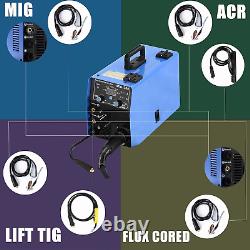 Poste à souder MIG de 200A, 110V&220V 3 en 1 MIG&ARC&Lift TIG à gaz/sans gaz Inverter Dual