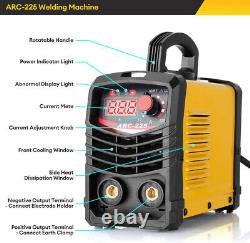 Soudeur 225A IGBT Machine à souder électrique numérique Kit, Portable 110V Onduleur