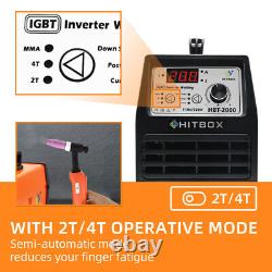 Soudeuse TIG 110V 220V 200 AMP 2IN1 MMA Stick Inverter IGBT Machine à souder combo