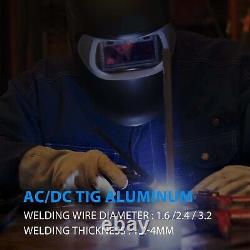Soudeuse TIG en aluminium 220V 200AMP AC / DC avec impulsion HF MMA ARC IGBT Machine de soudage